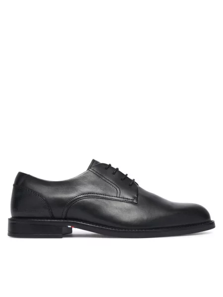 Tommy Hilfiger Oxford Corporate Dressy Lth negru