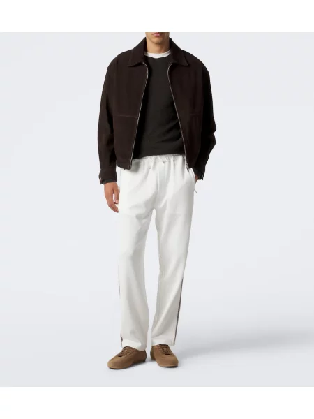Pantaloni Eleventy alb