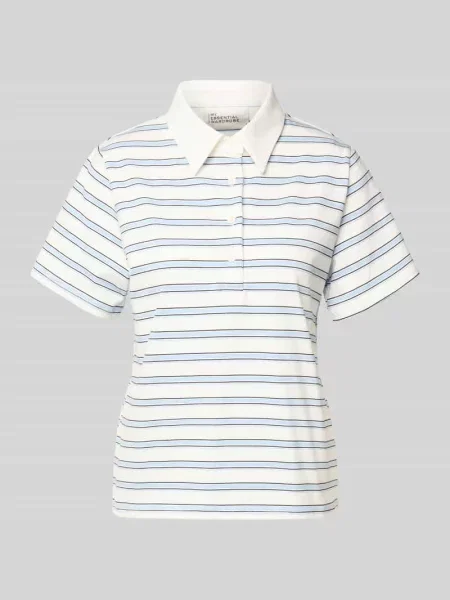 Koszulka polo z krótką listwą guzikową model Asla' My Essential Wardrobe