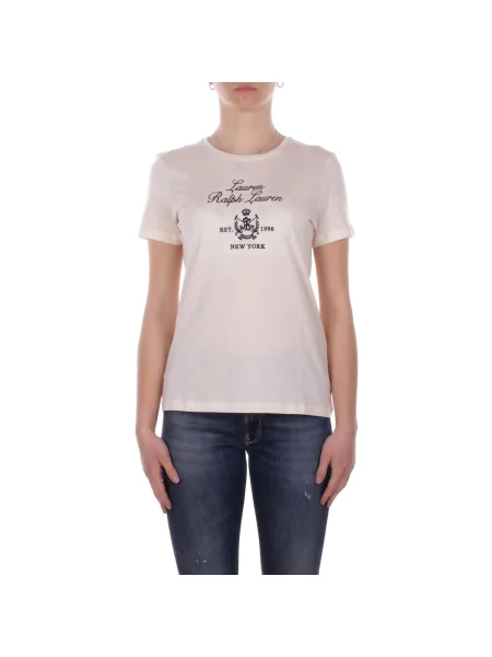 Tričko Lauren Ralph Lauren béžové