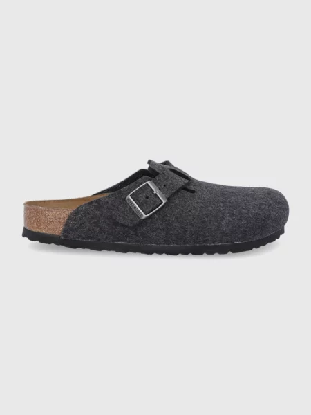 Birkenstock Papuci din piele marin albastru