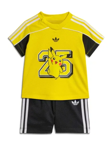 Adidas Set tricou și pantaloni scurți Pokemon Colorat