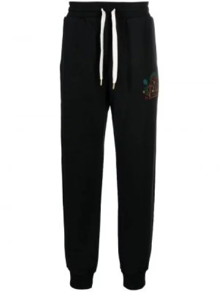 Pantaloni Casablanca cu broderie negru