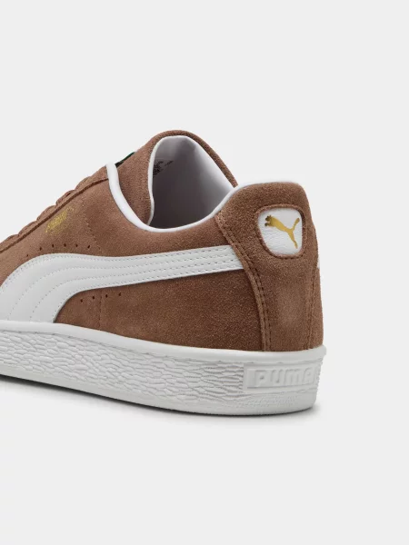 Замшевые классические кеды Puma коричневые