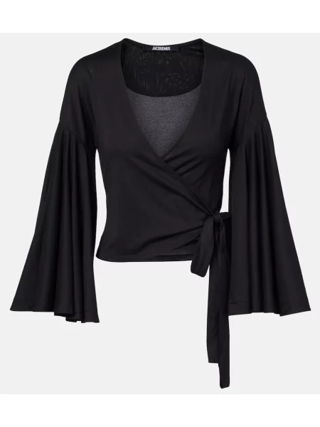 Top Jacquemus plic negru