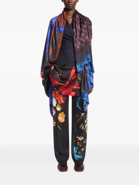 Fular Dries Van Noten albastru