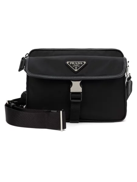 Torba crossbody Prada skórzana czarna