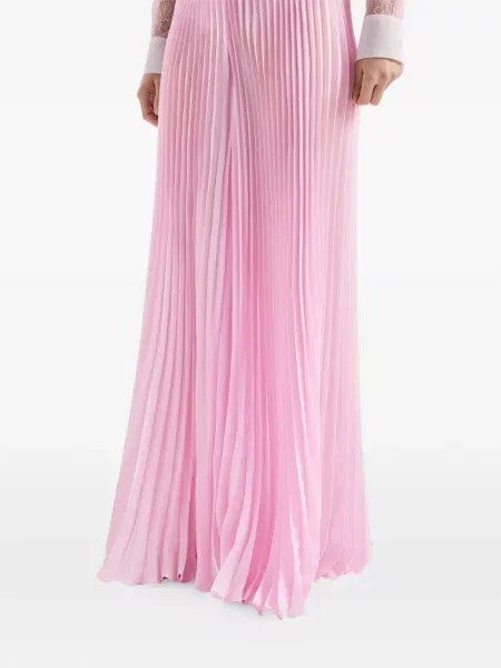 Pantaloni Genny plisate roz