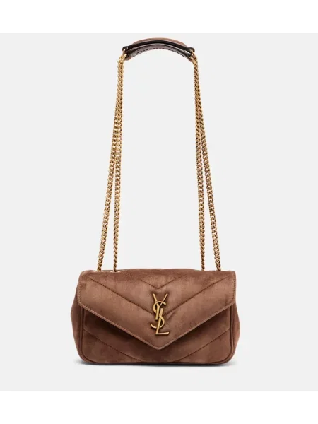 Torbica Saint Laurent iz semiša rjava