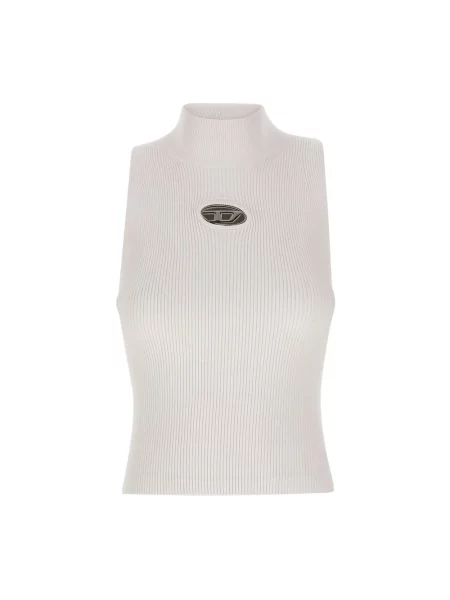 Top Diesel żakardowy biały