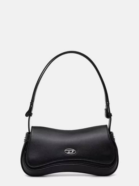 Klasična torbica Diesel iz umetnega usnja črna