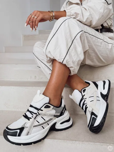Sneakersy MODERMAX Dstreet czarne