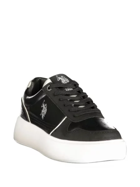 Sneakerși U.s. Polo Assn. cu platformă cu autograf negru
