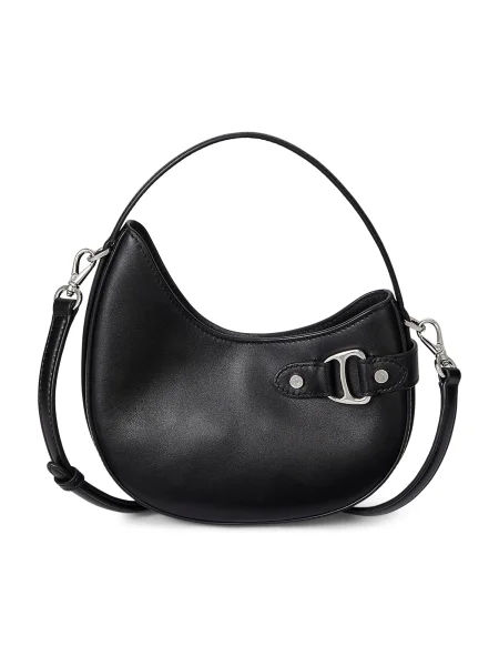 Geanta de piele Lauren Ralph Lauren din piele negru