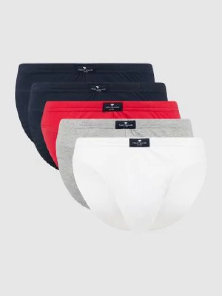 Slipy z bawełny w zestawie 5 szt. Tom Tailor szare