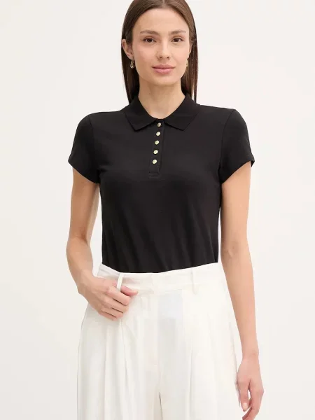 Polo tričko Tommy Hilfiger černá