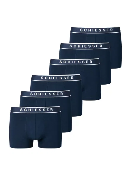 SCHIESSER Boxeralsók sötétkék fehér