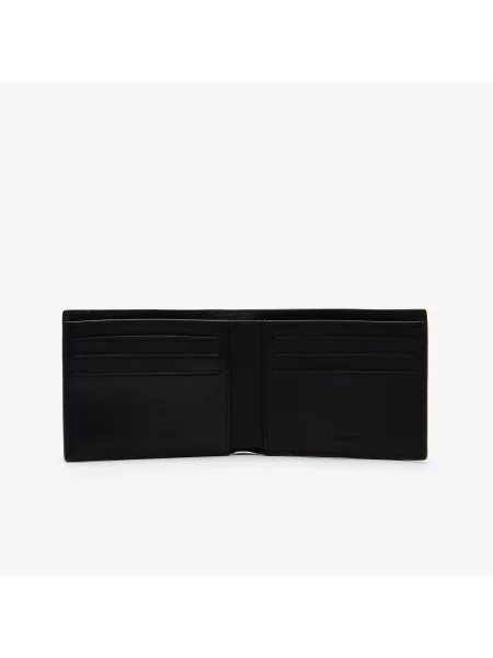 Lacoste Portfel Fitzgerald Leather Six Card czarny