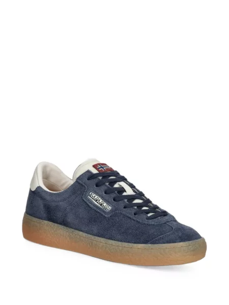Szarvasbőr sneaker Napapijri autogrammal kék