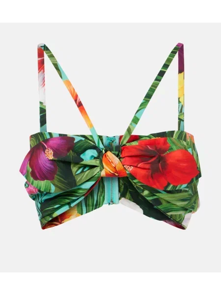 Top Dolce&gabbana cu funde cu model floral
