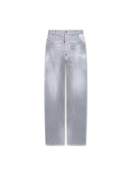 Szerokie jeansy Dsquared2 szare