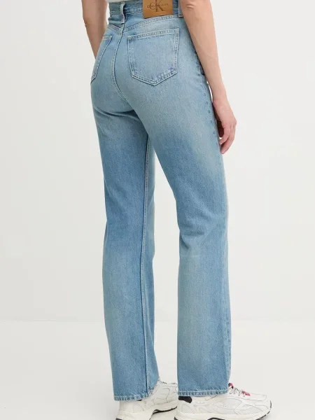 Džíny Calvin Klein Jeans high waist modré