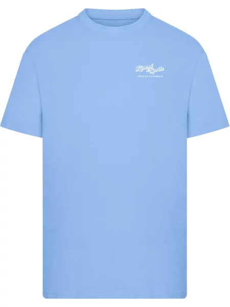 Mister Tee Tricou Limoni And Spritz azuriu / galben citron / verde alb