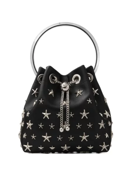 Geantă Jimmy Choo cu tepi negru