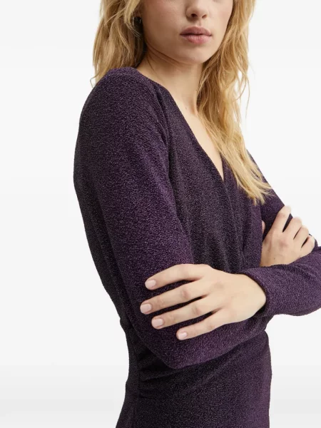 Rochie mini Morgan cu decolteu în V violet