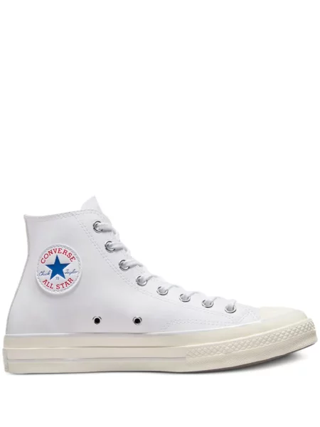 Sneakerși Converse One Star din piele alb