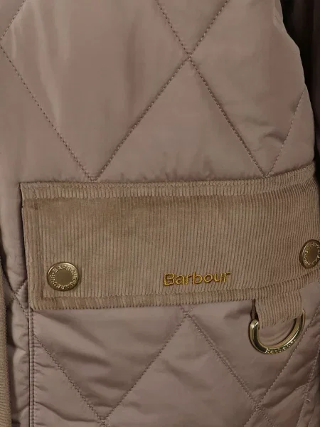 Matlasat geacă Barbour de catifea cord maro