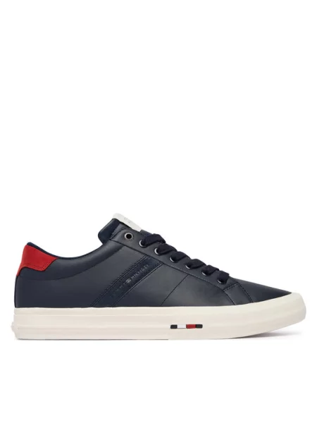 Tenisice Tommy Hilfiger Premium Lth Vulc Long Lace Tamnoplava