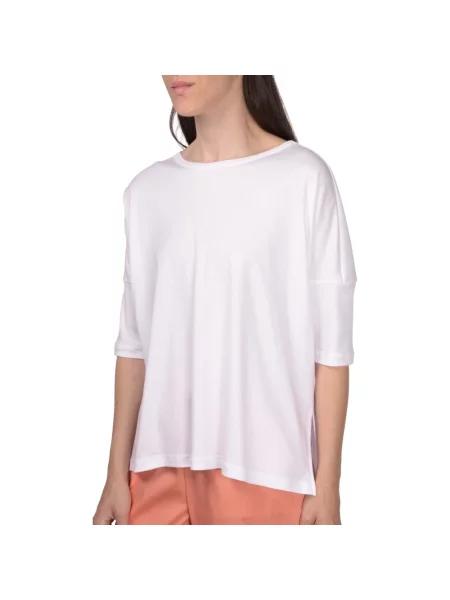 Długi top Gran Sasso z długim rękawem biały