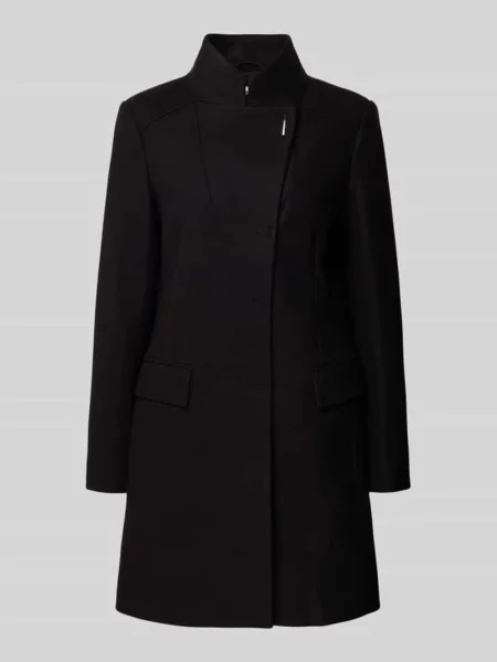 Płaszcz ze stójką Liu Jo White czarny