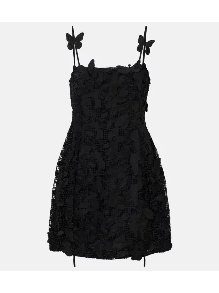 Rochie Blumarine cu broderie din dantelă negru