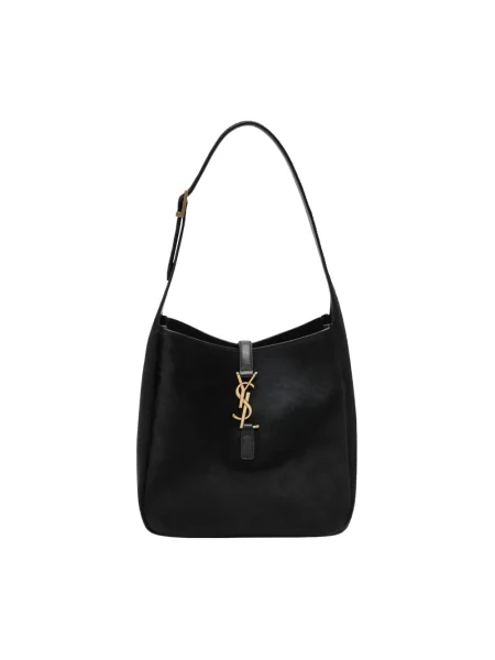 Torebka skórzana Saint Laurent skórzana czarna