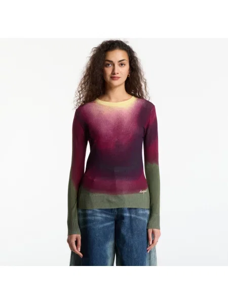 Sweter Desigual Veget Eggplant L