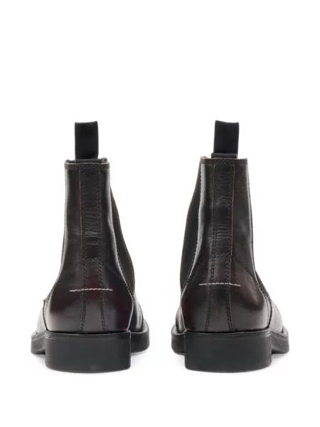 Δερμάτινα μπότες chelsea Mm6 Maison Margiela καφέ