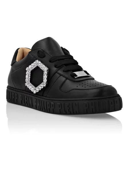 Sneakersy Philipp Plein skórzane czarne