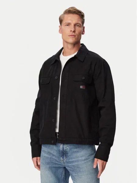 Džínová bunda Tommy Jeans černá