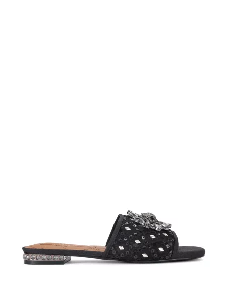 Sandale Kurt Geiger London de cristal negru