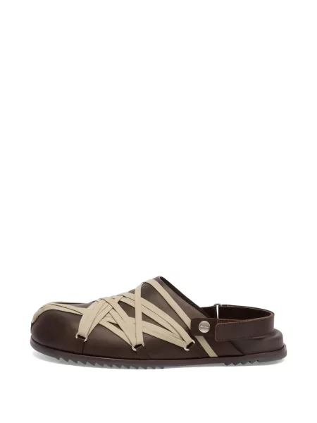 Mules Rick Owens na ramínka hnědé