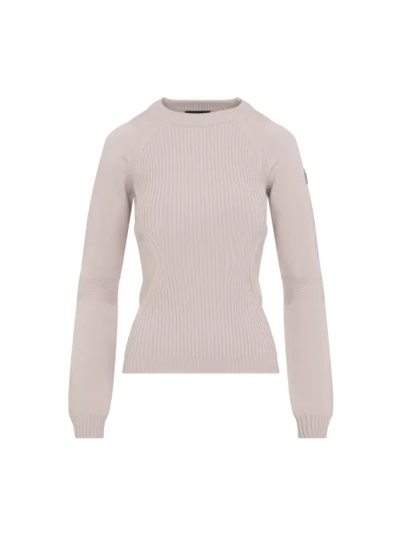 Sweter Moncler wełniany różowy