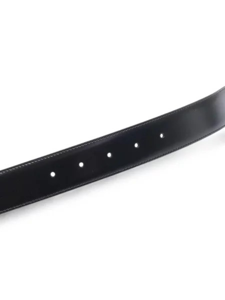 Cu centură curea Ferragamo din piele cu cataramă negru