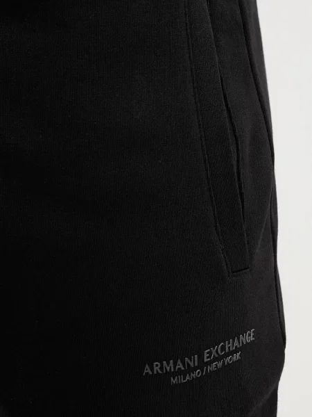 Спортивні штани Armani Exchange однотонні чорний