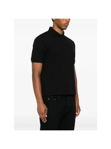 Koszulka polo Saint Laurent z logo czarna