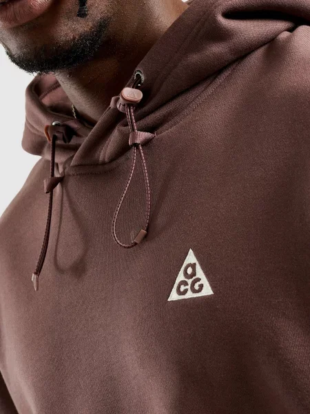 Nike Bluza Z Kapturem U Acg Tuff Flc Po brązowa