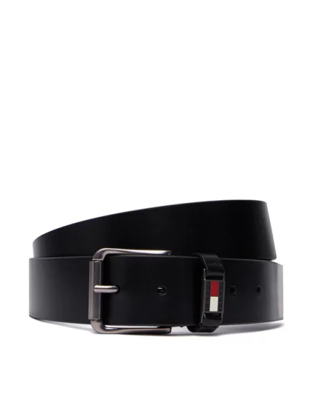 Tommy Jeans Ζώνη Tjm Tommy Roller Buckle μαύρο