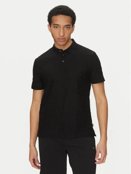 BOSS Tricou polo H-Pack 80 negru