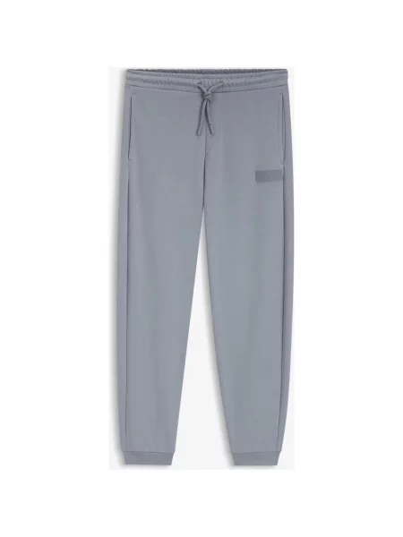 Długie spodnie BOSS JT_Long Pants szaroniebieskie S niebieskie